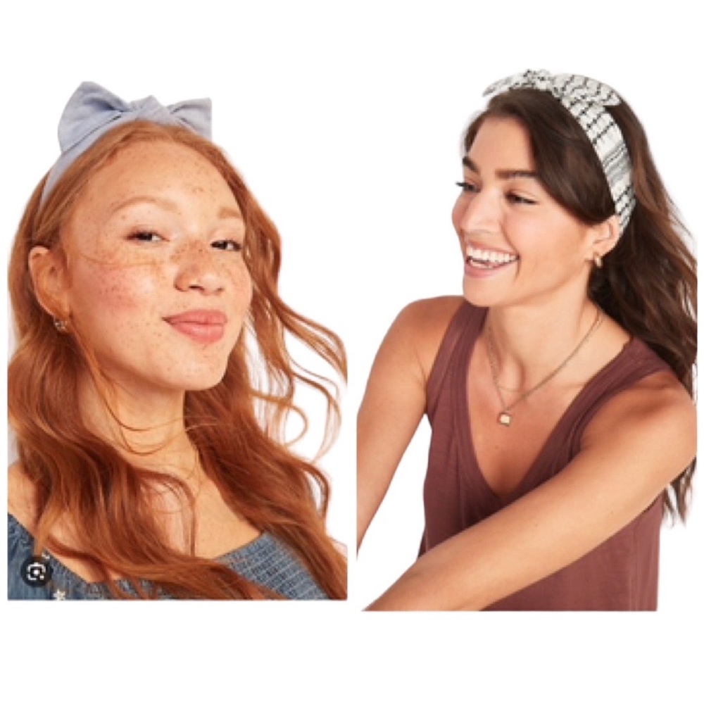 NWOT - Two Fabric Knotted Bow Headbands